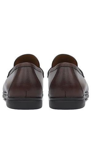 Brown Leather Loafers With Tassels