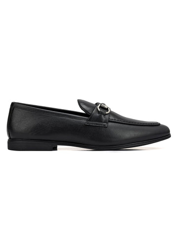 Black Loafers With Buckle