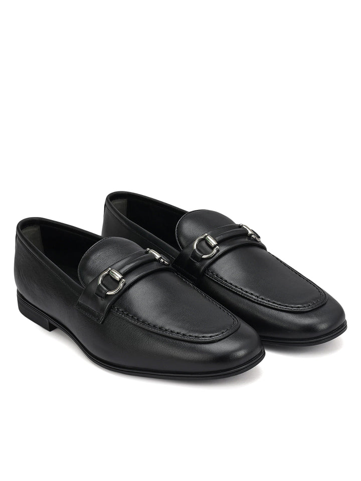 Black Loafers With Buckle
