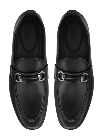 Black Loafers With Buckle