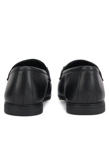 Black Loafers With Buckle
