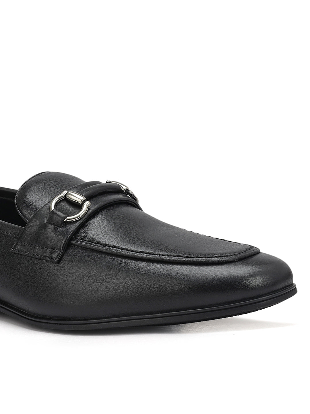 Black Loafers With Buckle