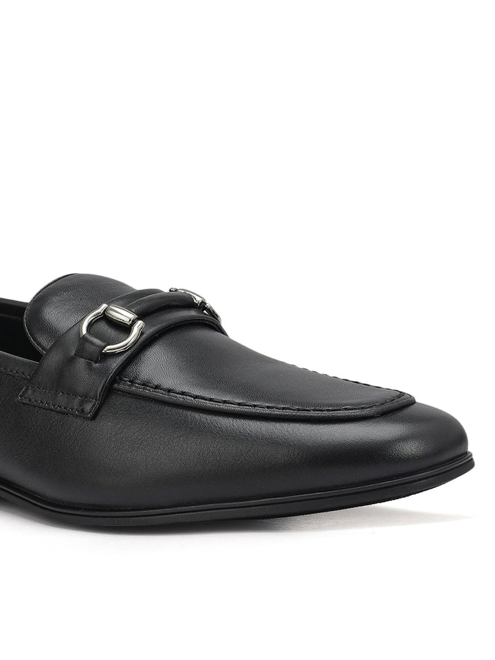 Black Loafers With Buckle