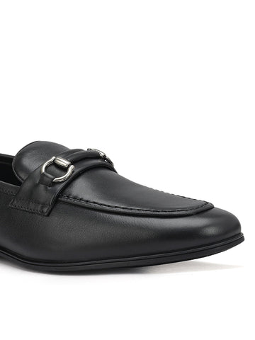 Black Loafers With Buckle