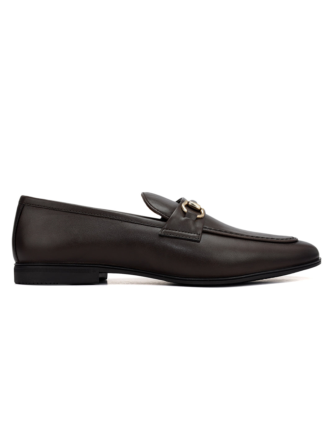 Brown Loafers With Buckle