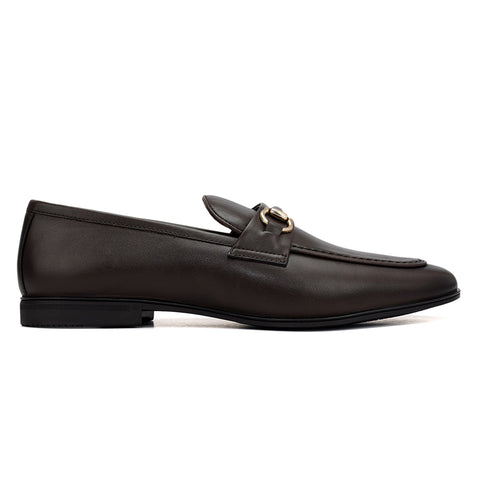 Brown Loafers With Buckle