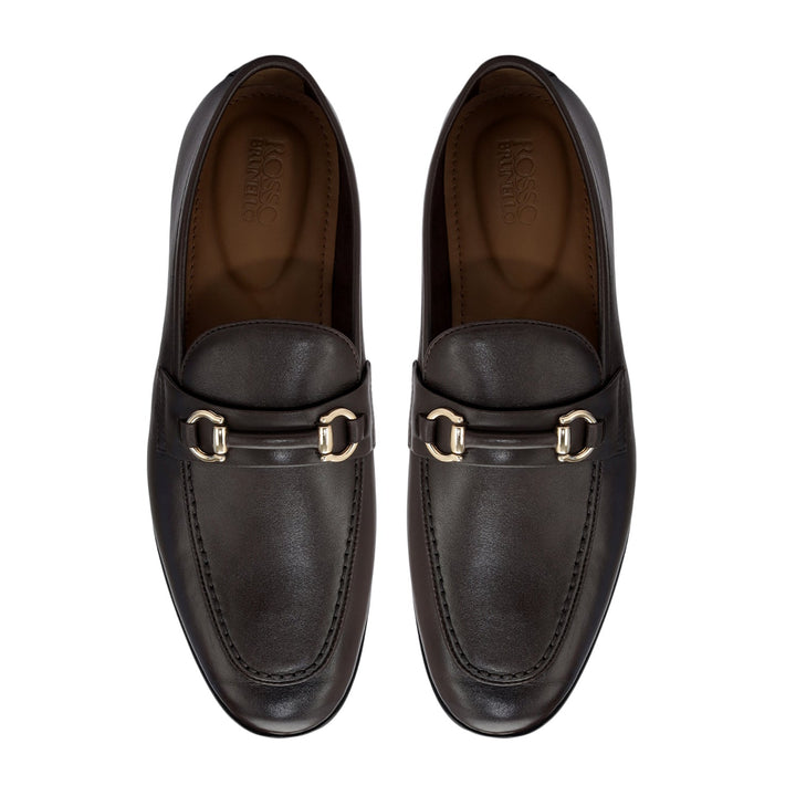 Brown Loafers With Buckle
