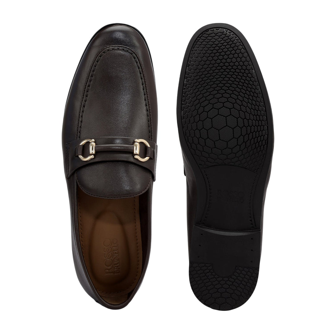 Brown Loafers With Buckle