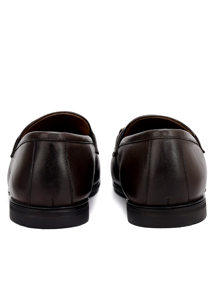 Brown Loafers With Buckle