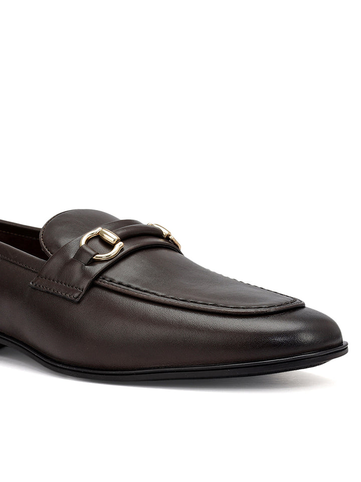 Brown Loafers With Buckle