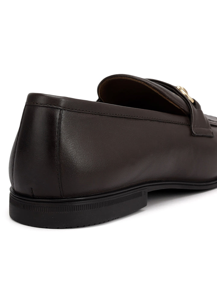 Brown Loafers With Buckle