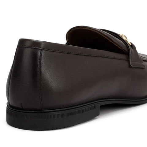 Brown Loafers With Buckle