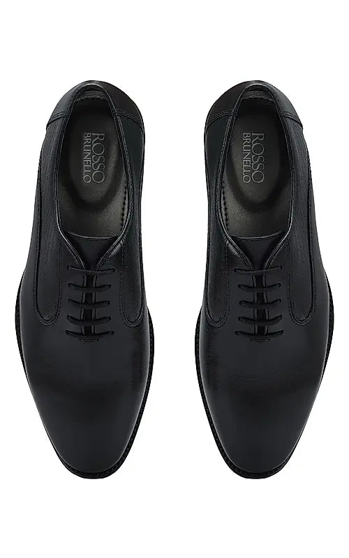 Black Signato Leather Lace Ups