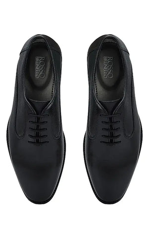 Black Signato Leather Lace Ups