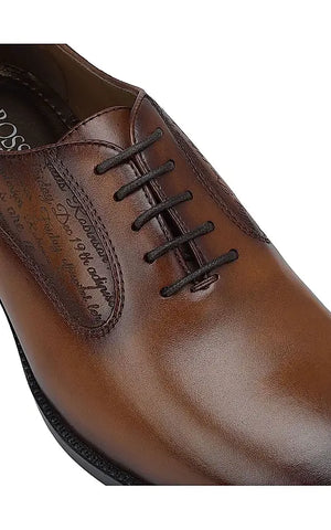 Tan Signato Leather Lace Ups