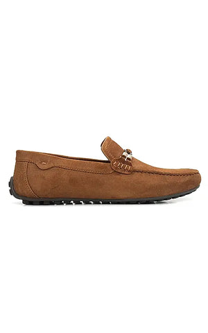 Brown Suede Leather Moccasins