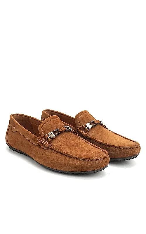 Brown Suede Leather Moccasins