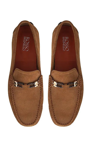 Brown Suede Leather Moccasins