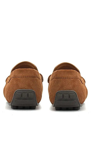 Brown Suede Leather Moccasins