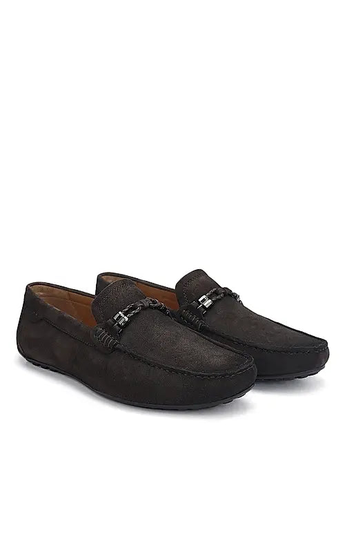 Brown Suede Leather Moccasins