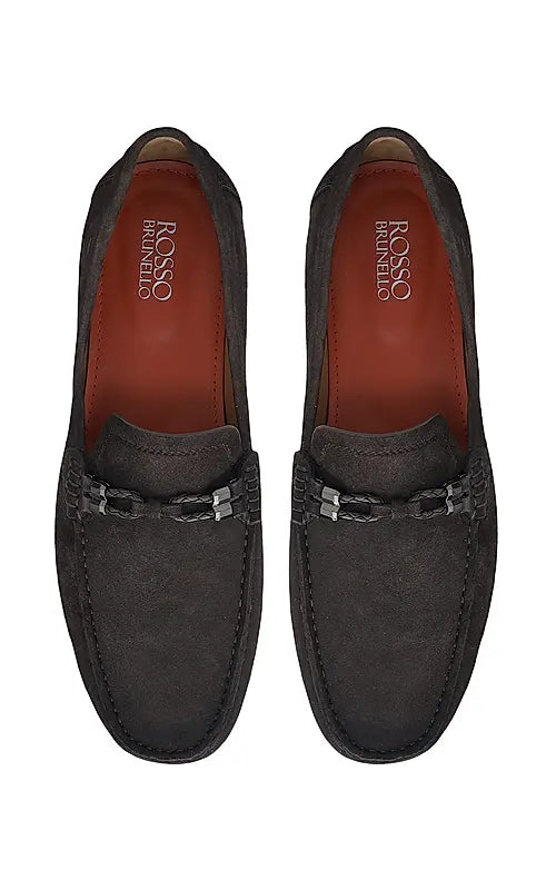 Brown Suede Leather Moccasins