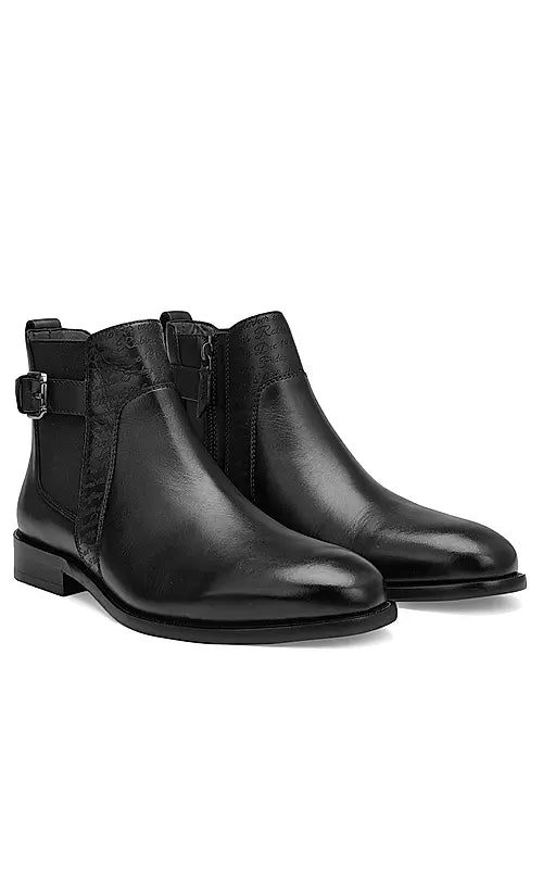 Black Signato Leather Boots