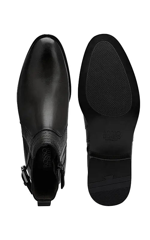 Black Signato Leather Boots