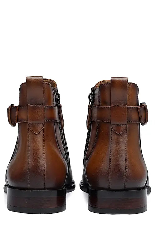 Tan Signato Leather Boots