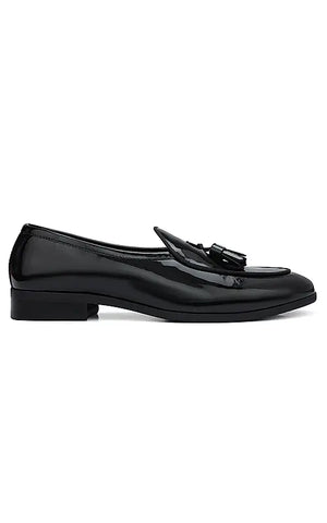 Black Patent Leather Loafers