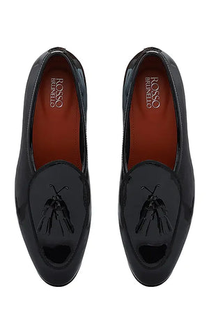 Black Patent Leather Loafers