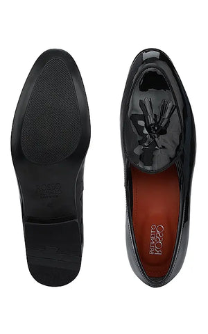 Black Patent Leather Loafers