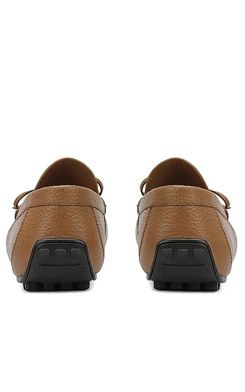 Tan Moccasins With Bow Detail