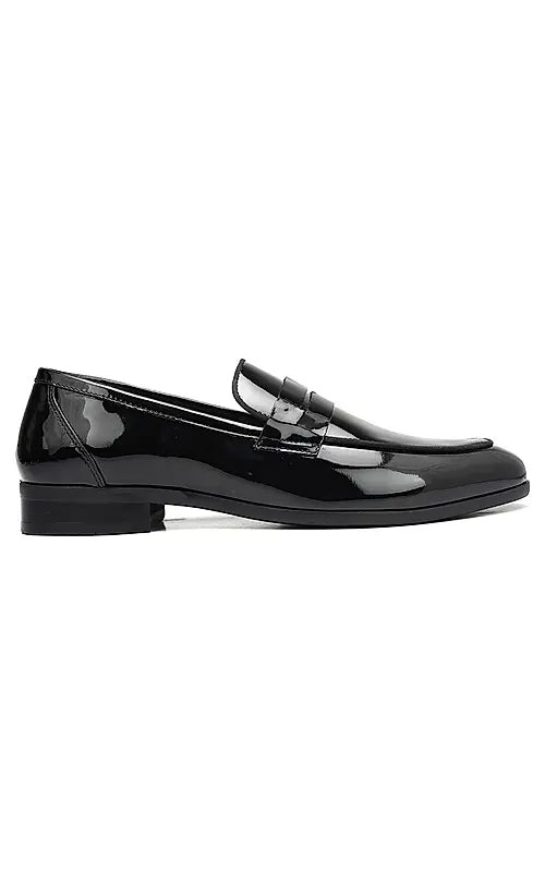 Black Patent Leather Loafers