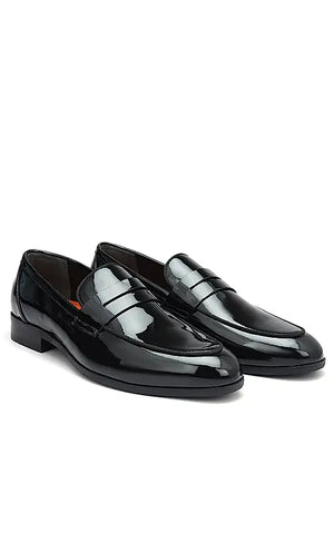 Black Patent Leather Loafers