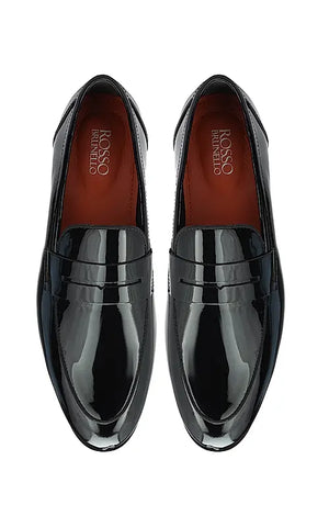 Black Patent Leather Loafers