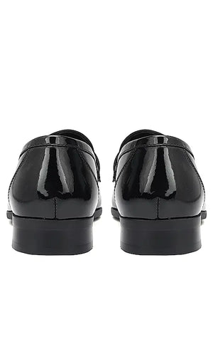 Black Patent Leather Loafers