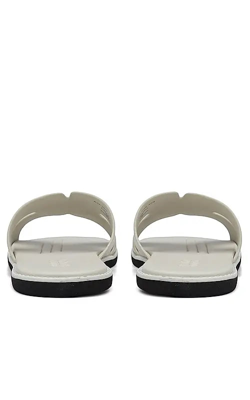 White Leather Slippers