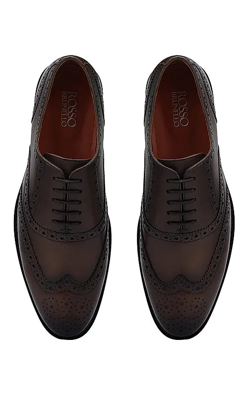 Brown Leather Brogue Lace Ups