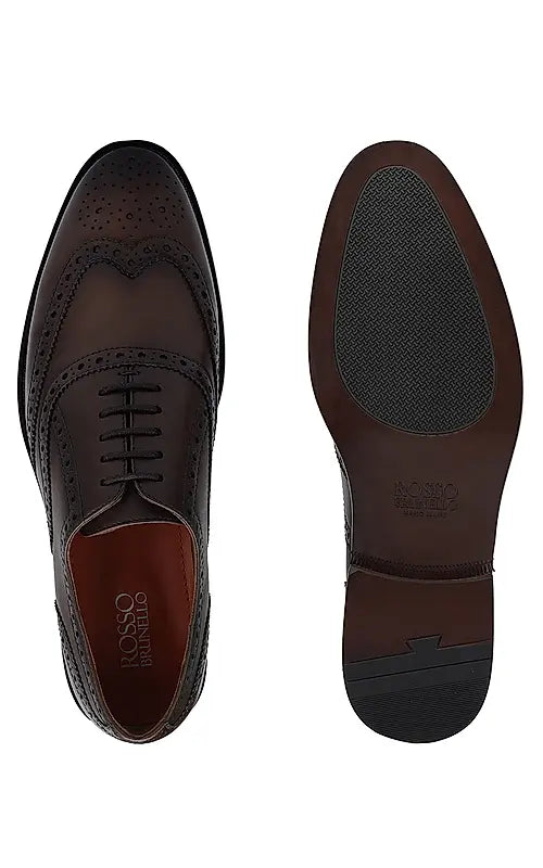 Brown Leather Brogue Lace Ups