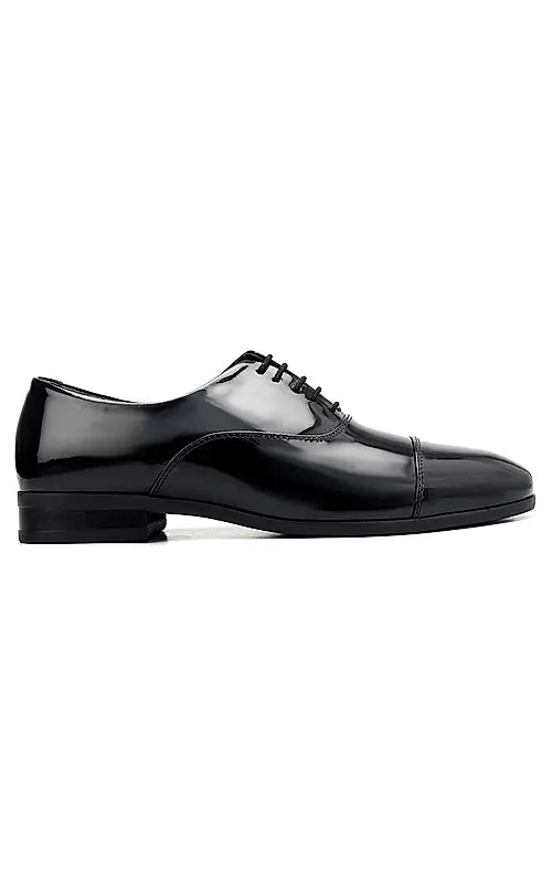 Black Patent Leather Lace Ups