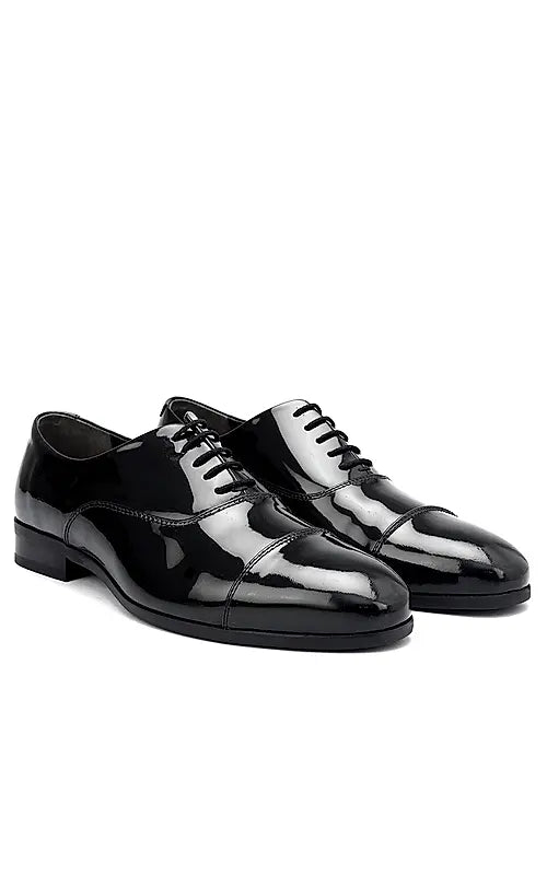 Black Patent Leather Lace Ups