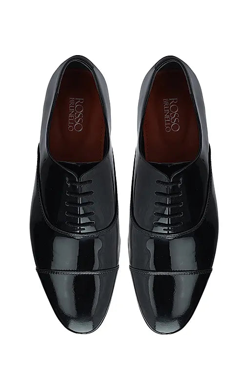 Black Patent Leather Lace Ups