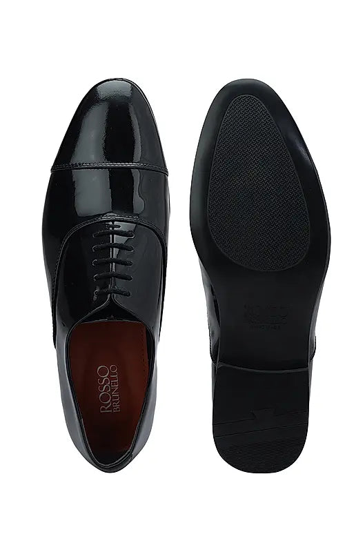 Black Patent Leather Lace Ups