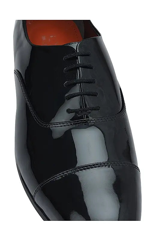 Black Patent Leather Lace Ups