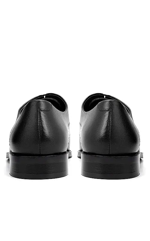 Black Leather Brogue Lace Ups