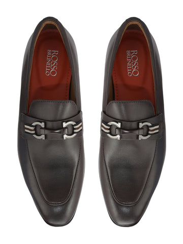 Brown Loafers With Buckle
