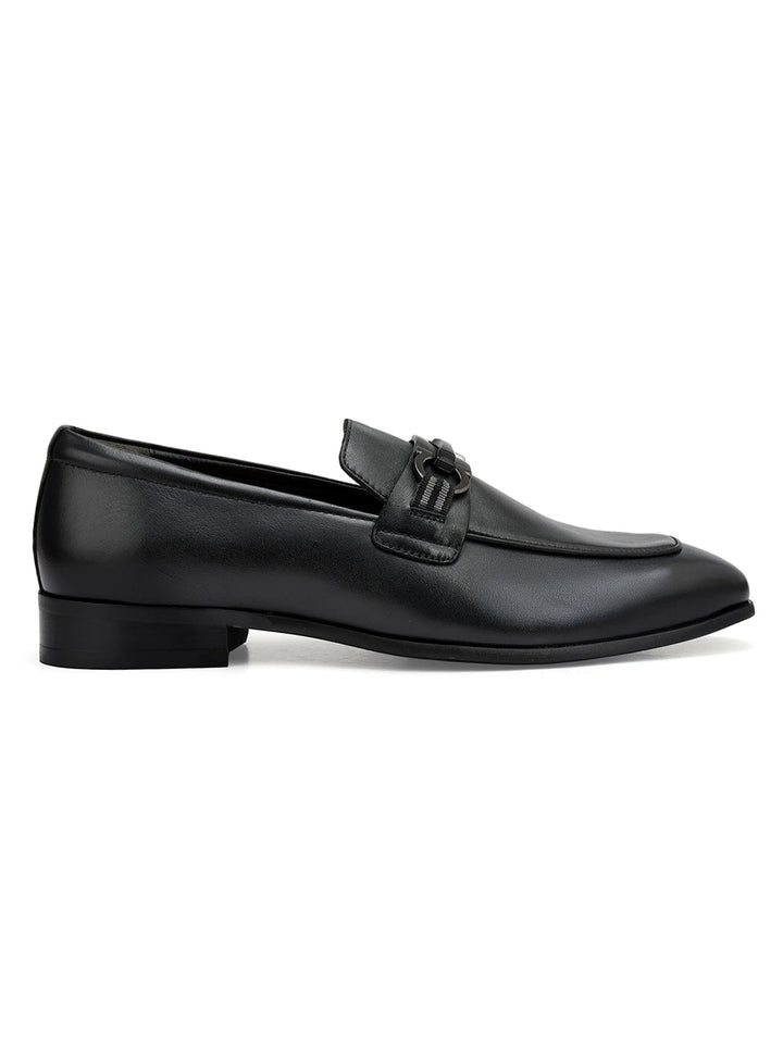 Black Loafers With Buckle