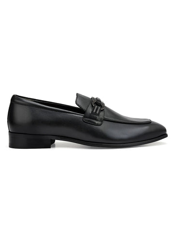 Black Loafers With Buckle
