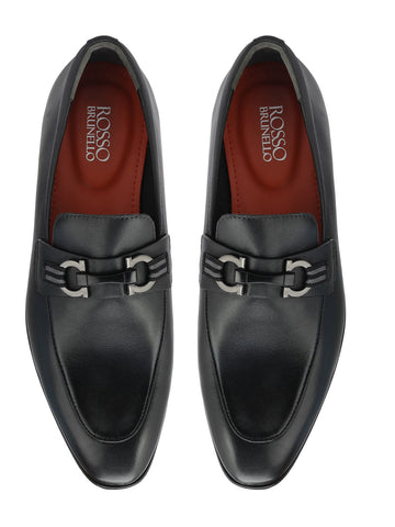Black Loafers With Buckle