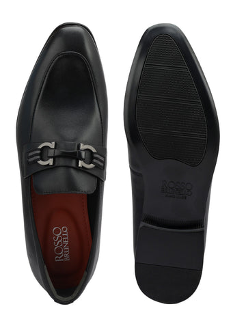 Black Loafers With Buckle